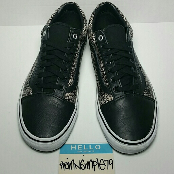 snakeskin vans old skool